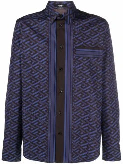 Versace chemise à imprimé Greca Key