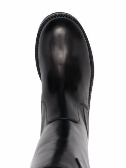 Versace bottes Safety Pin en cuir de veau