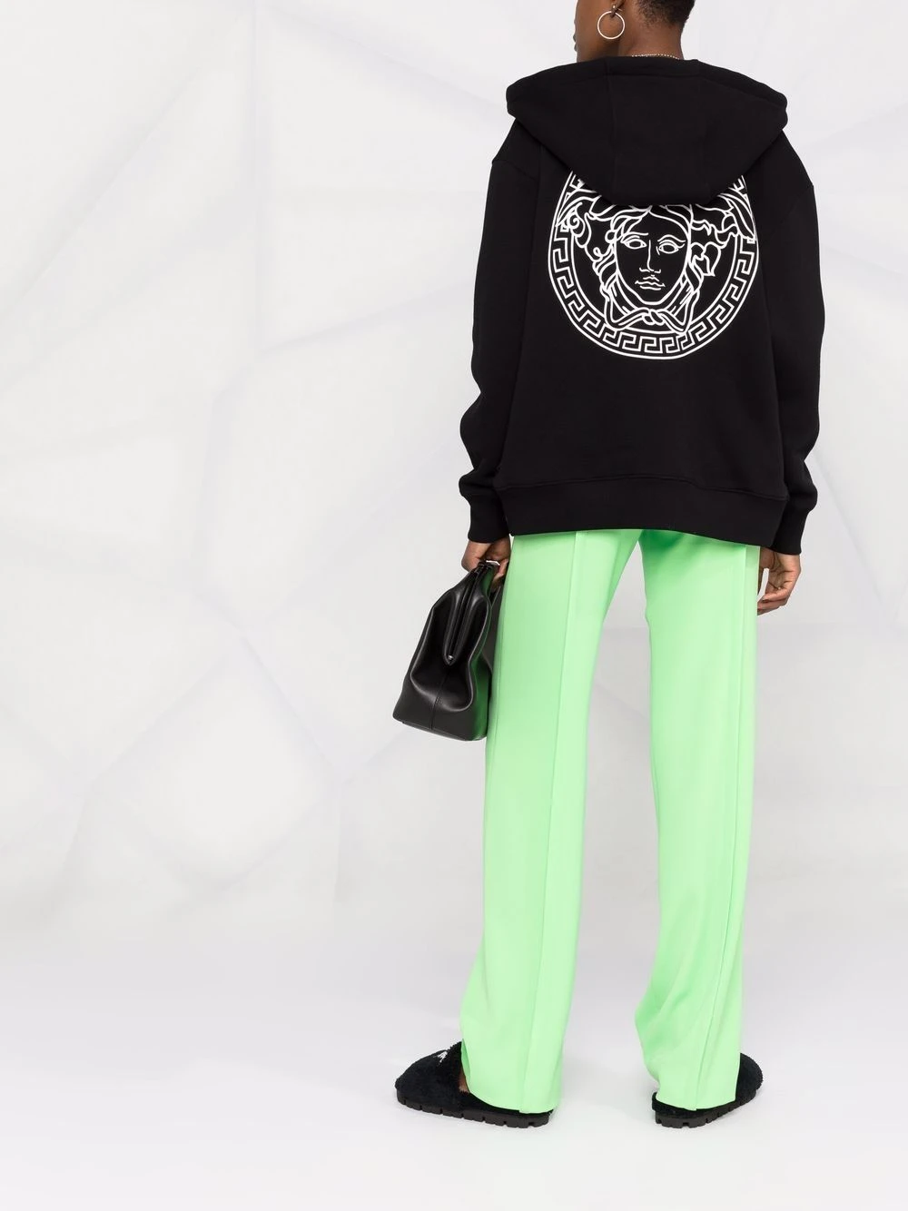 Versace Hoodie à logo imprimé Prix Affortable hoodies femme 6 Versace hoodie à logo imprimé