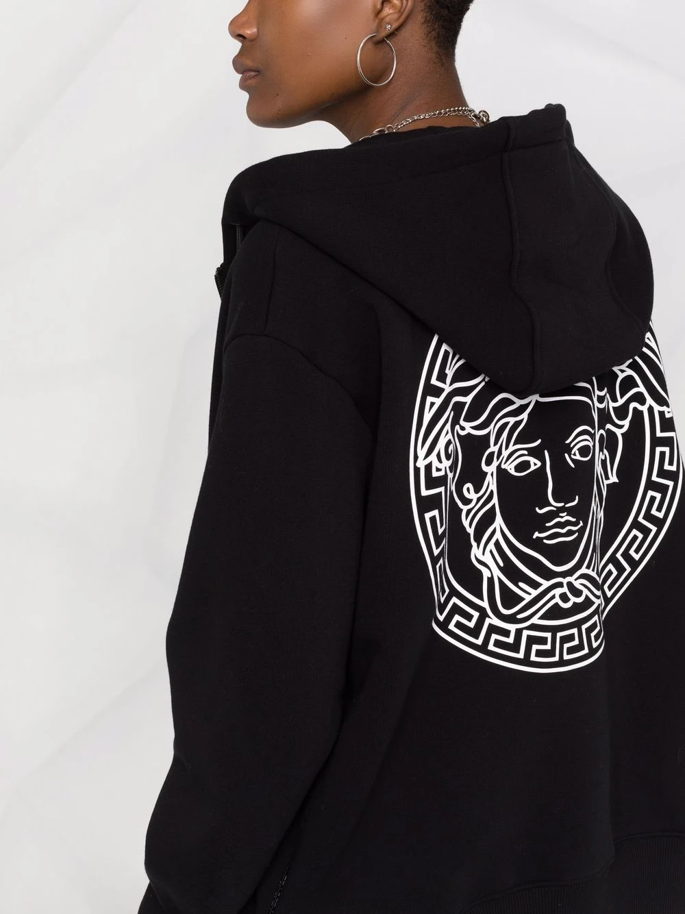 Versace Hoodie à logo imprimé Prix Affortable hoodies femme 7 Versace hoodie à logo imprimé
