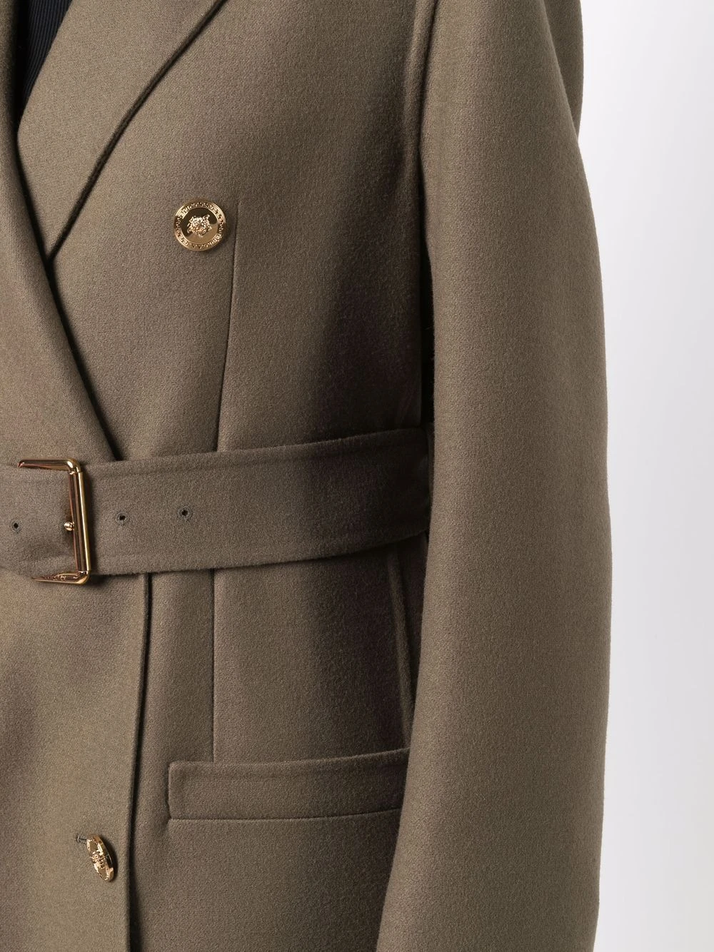 Versace Manteau à taille ceinturée Prix Favorable manteaux croisés & cabans femme 7 Versace manteau à taille ceinturée