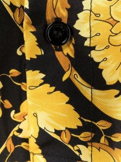 Versace boxer à bande logo à motif baroque