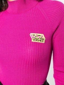 Versace pull à patch logo