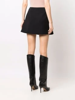 Versace minijupe évasée à fente latérale