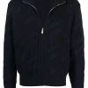 Versace Prix Ourlé Cardigan en maille nervurée pulls homme 2 Versace cardigan en maille nervurée