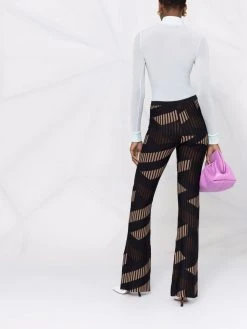 Versace pantalon La Greca évasé