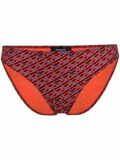 Versace bas de bikini à imprimé Greca Signature