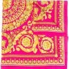 Versace écharpe en soie à imprimé baroque
