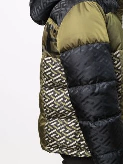 Versace doudoune à motif monogrammé