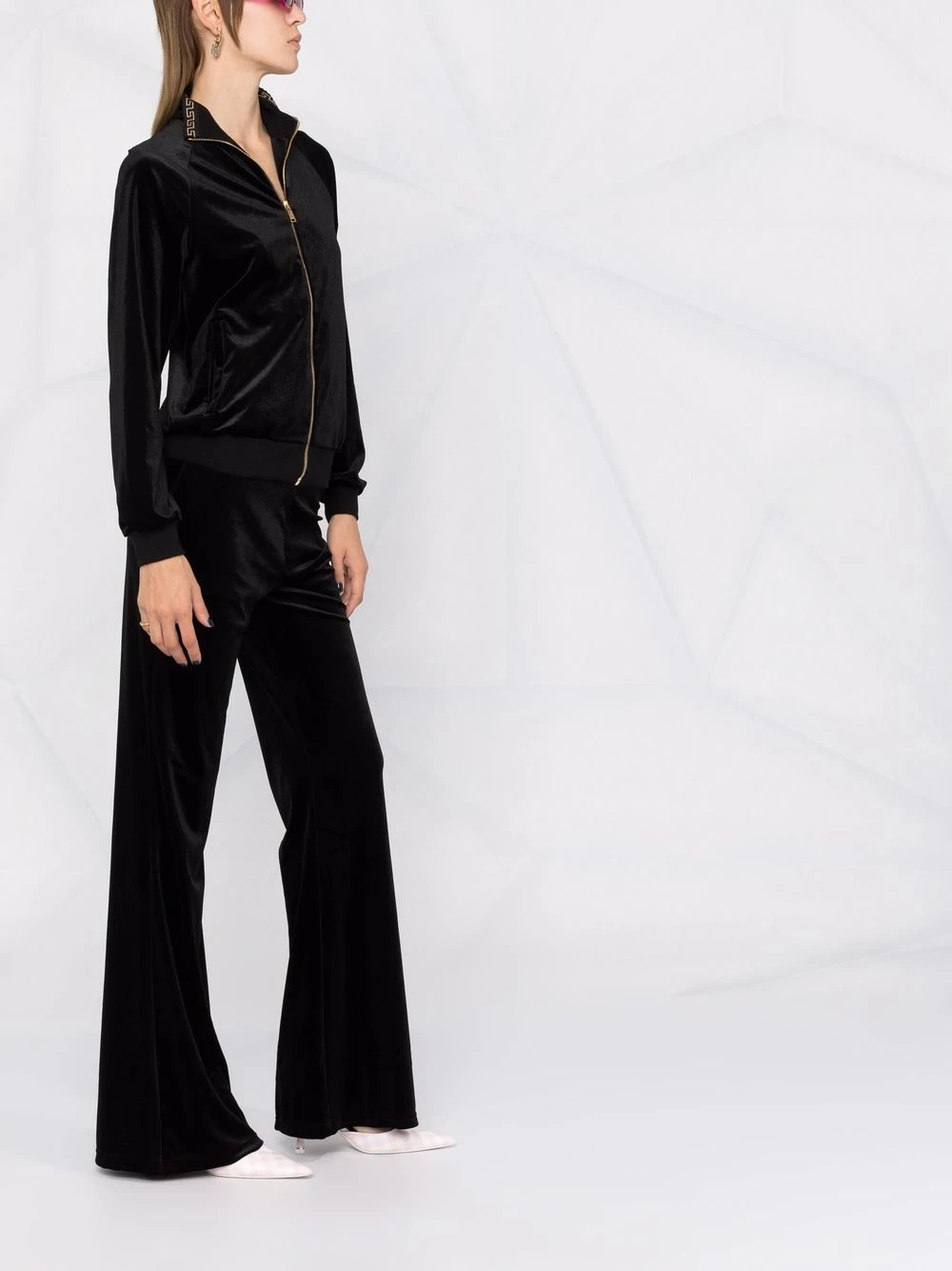 Versace Veste zippée à motif Greca Prix Équitable sweats femme 8 Versace veste zippée à motif Greca