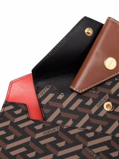 Versace lot de trois porte-cartes La Greca