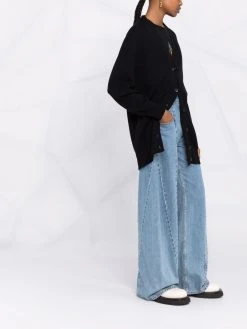 Versace cardigan en laine à plaque Greca