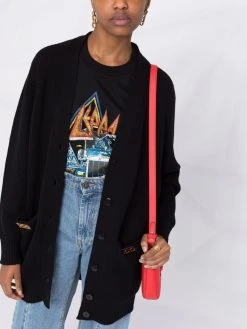 Versace cardigan en laine à plaque Greca