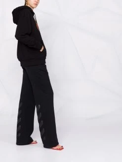 Versace hoodie à logo strassé