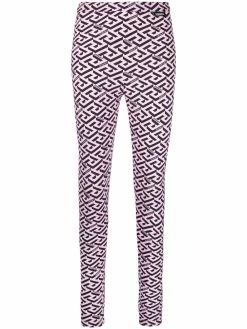 Versace legging à imprimé La Greca