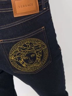 Versace jean skinny à logo Medusa Head