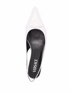 Versace mules en cuir Medusa à bride arrière