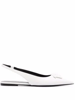 Versace mules en cuir Medusa à bride arrière