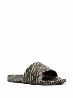 Versace claquettes à imprimé Greca