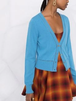 Versace Cardigan boutonné à col v Bon Rapport Coût-Efficacité cardigans femme 12 Versace cardigan boutonné à col v