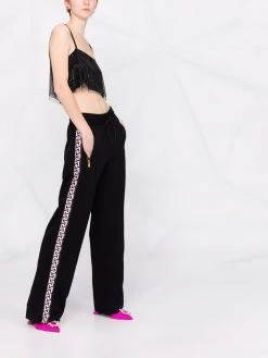Versace pantalon de jogging à bandes Greca