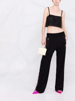 Versace pantalon de jogging à bandes Greca