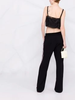 Versace pantalon de jogging à bandes Greca