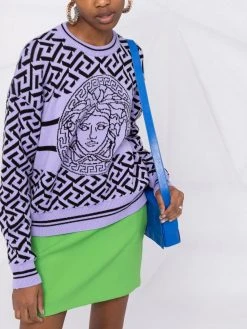 Versace pull La Greca Medusa en maille