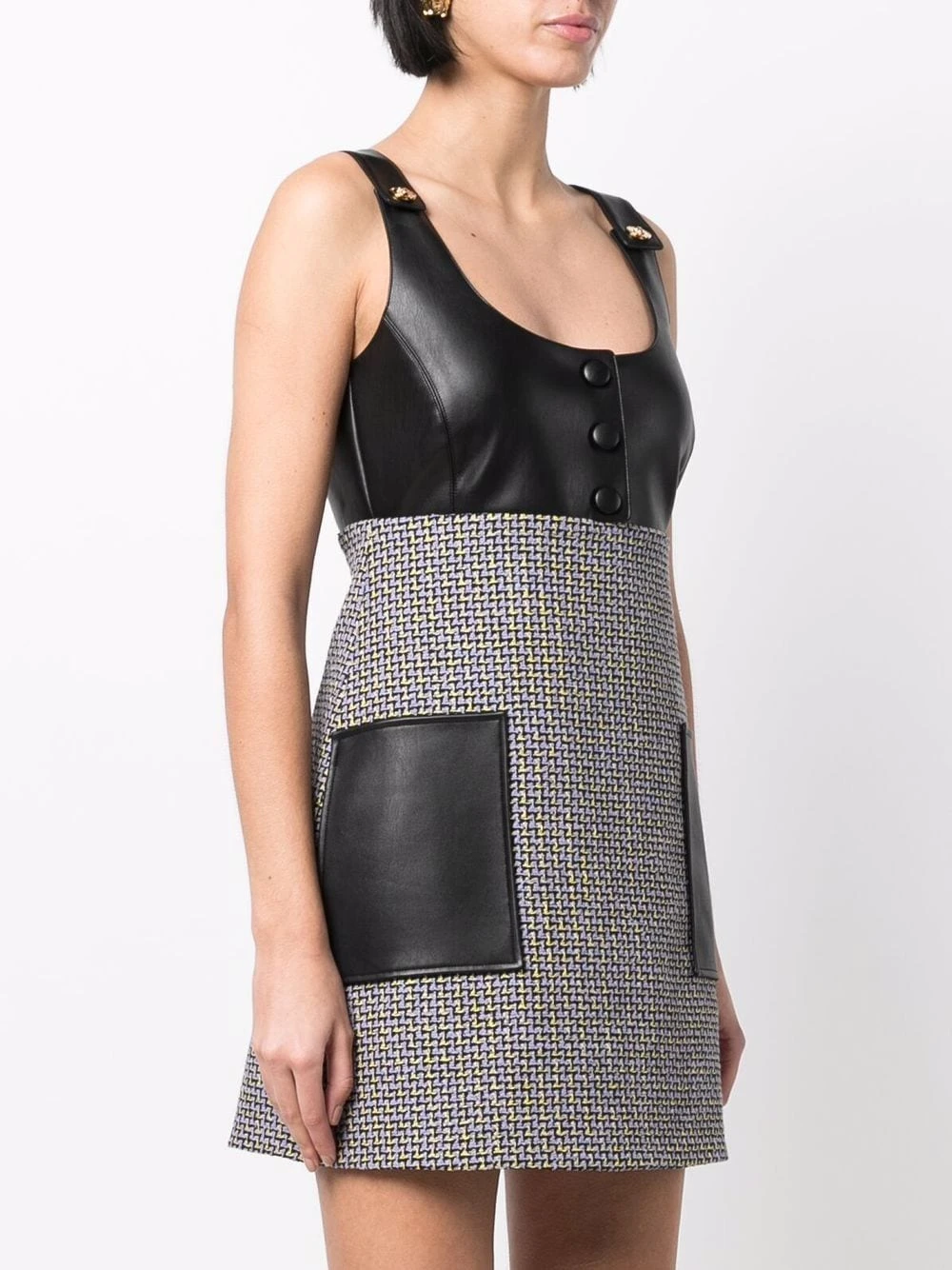 Versace Robe sans manches en tweed Prix Préférentiel robes de jour femme 5 Versace robe sans manches en tweed