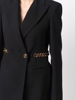 Versace blazer à taille à chaîne