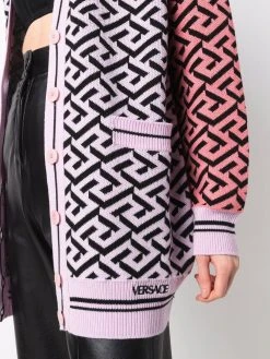 Versace Cardigan à motif La Greca En promotion cardigans femme 11 Versace cardigan à motif La Greca