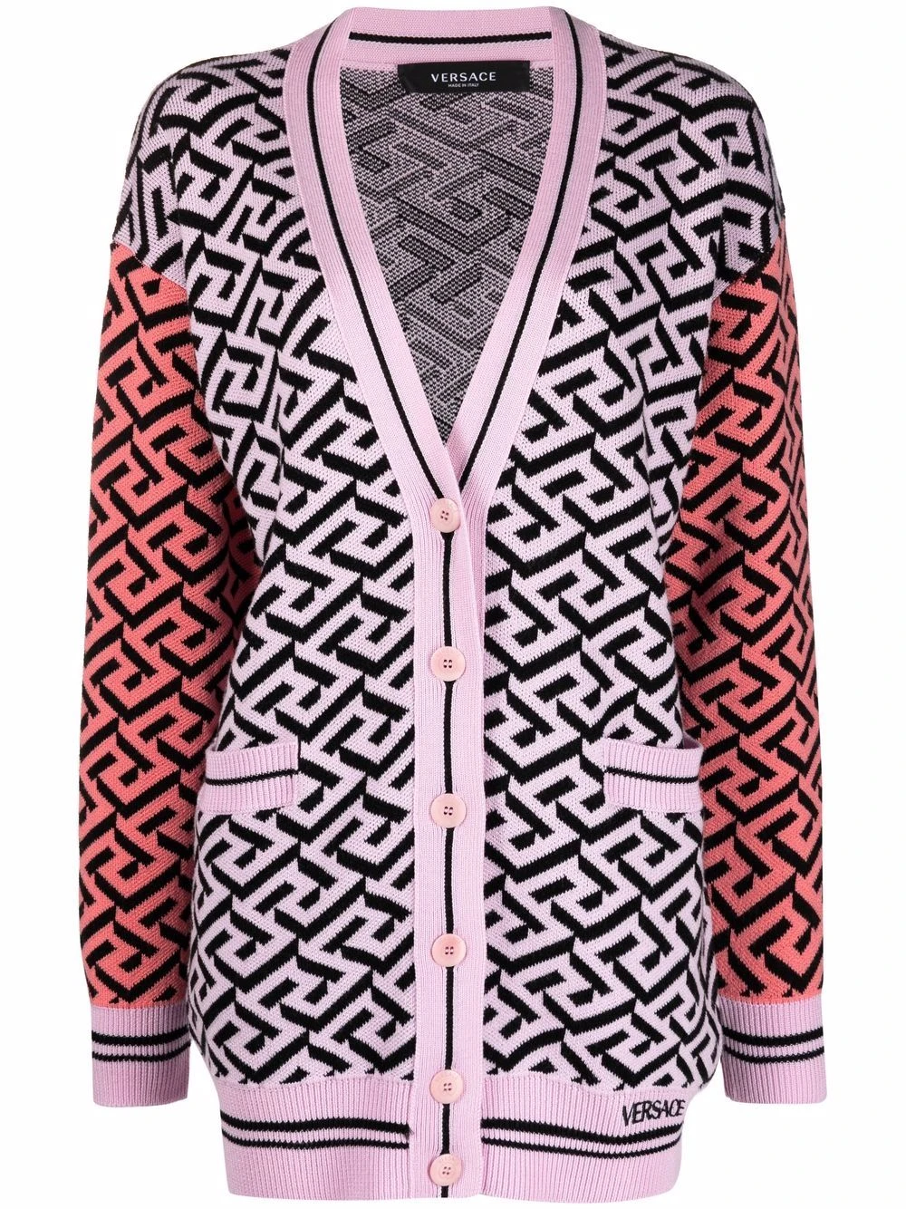 Versace Cardigan à motif La Greca En promotion cardigans femme 3 Versace cardigan à motif La Greca