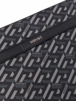 Versace pochette à logo imprimé