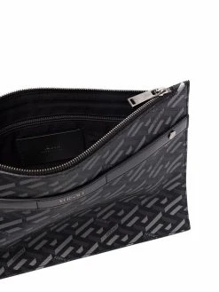 Versace pochette à logo imprimé