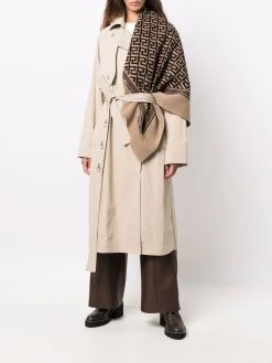 Versace écharpe en maille fine à logo 4G