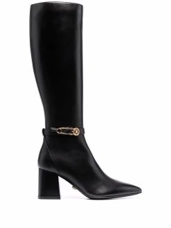 Versace bottes à détail d'épingle