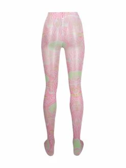 Versace legging tie-dye à imprimé Greca