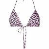 Versace haut de bikini à motif monogrammé