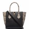 Un Tarif Préférentiel Versace Sac cabas à empiècements contrastants sacs cabas femme 2 Versace sac cabas à empiècements contrastants