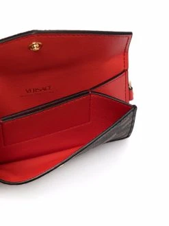 Versace portefeuille à imprimé géométrique