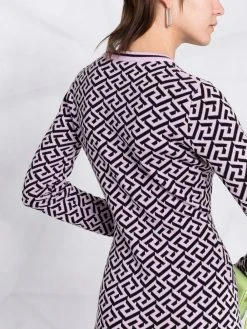 Versace robe La Greca mi-longue