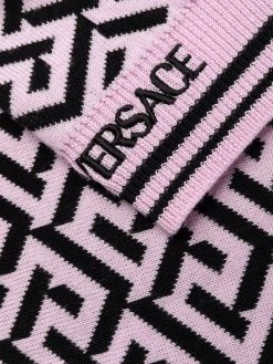 Versace robe La Greca mi-longue