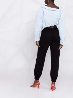 Versace Pantalon de jogging à logo appliqué Prix Dégriffé pantalons de survêtement femme 15 Versace pantalon de jogging à logo appliqué