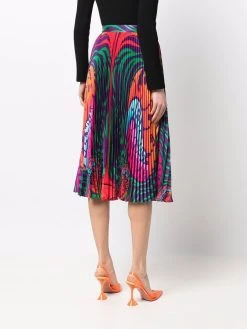 Versace jupe mi-longue plissée à imprimé Medusa Music