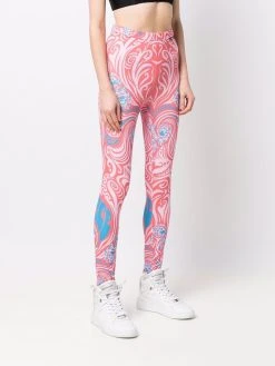 Versace legging imprimé à taille haute