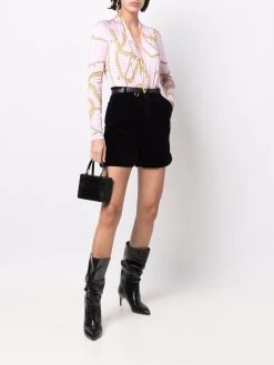 Versace blouse cintrée à imprimé graphique