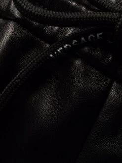 Versace short court en cuir