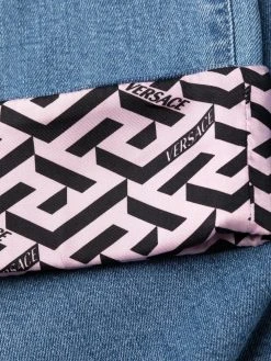 Versace jean à empiècements contrastants