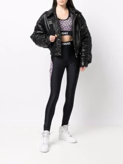 Versace legging La Greca à empiècements contrastants