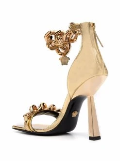 Versace sandales Medusa à détail de chaîne